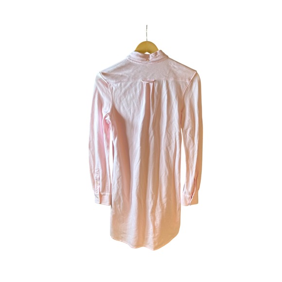 Ralph Lauren Pink Cotton Long Sleeve Button Down Shirt Dress Size M/M - Picture 3 of 7